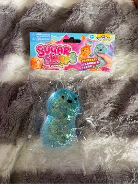 Sugar Swaps Quokka Glitter Squeeze Toy - Blue
